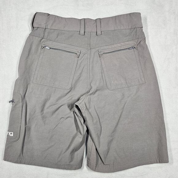 Huk Shorts Men Medium Next Level Fishing Performance Outdoor Hiking Stretch Gray - Picture 7 of 13